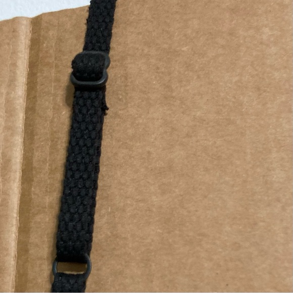 LEITH Black Textured One Piece Swimsuit V Neck Plunge Back Womens Medium - Picture 8 of 13